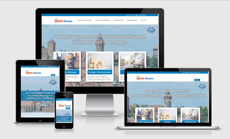 Webdesign-Projekt aus Nürnberg: Responsive-Ansicht der Website "Noris-Dienste Nürnberg" Webdesign-Projekt aus Nürnberg: Responsive-Ansicht der Website "Noris-Dienste Nürnberg"